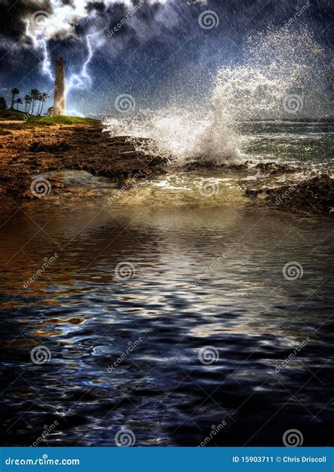 Tropical Island Storm stock image. Image of condition - 15903711