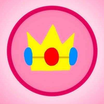 Princess Peach’s mighty crown emblem! Peach (c) Nintendo Art by Me ...