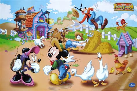 DISNEY DOWN ON THE FARM WITH MICKEY MOUSE, MINNIE, DONALD, GOOFY | Desen