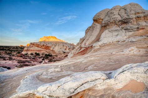 White Pocket Sunrise AZ stock image. Image of cliffs - 128462195