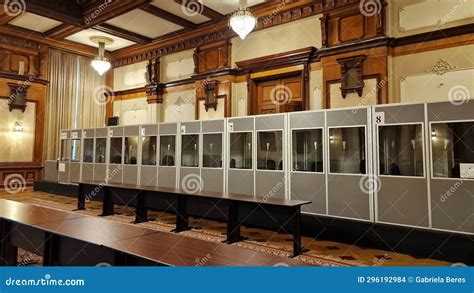 Interior View of the Romanian Parliament in Bucharest, Romania. Editorial Stock Image - Image of ...