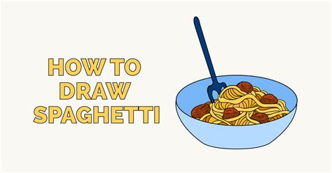 How To Draw Spaghetti - HOWTONE