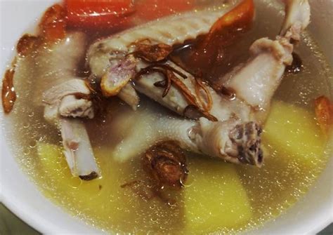 Resep Soup Ayam Kampung (masakan rumahan) oleh Mommy Castora - Cookpad