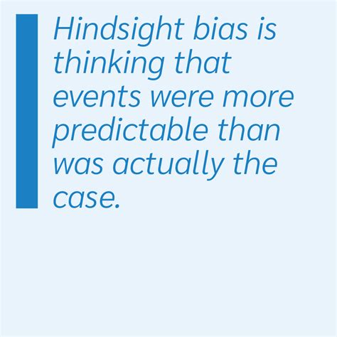 Hindsight Bias - Psychology Tools