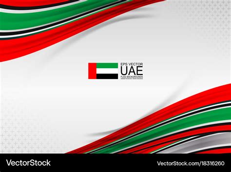 Uae flag design Royalty Free Vector Image - VectorStock