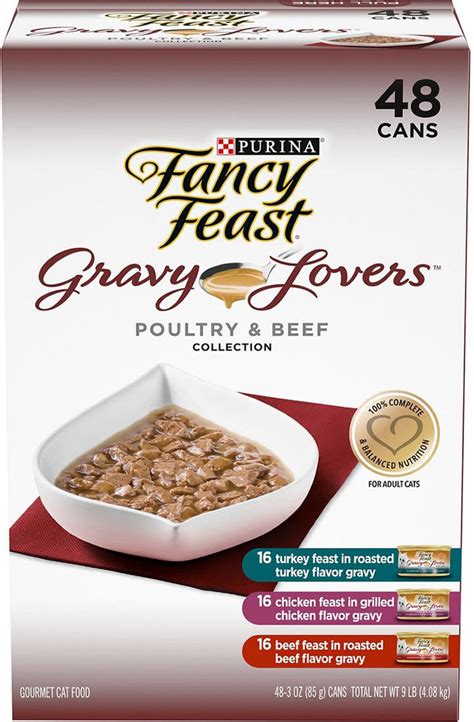 Fancy Feast Gravy Lovers Poultry & Beef, Variety Pack, 48 ct — Goisco.com