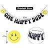 Amazon.com: One Happy Dude 1st Birthday Banner - Smile Face Birthday ...