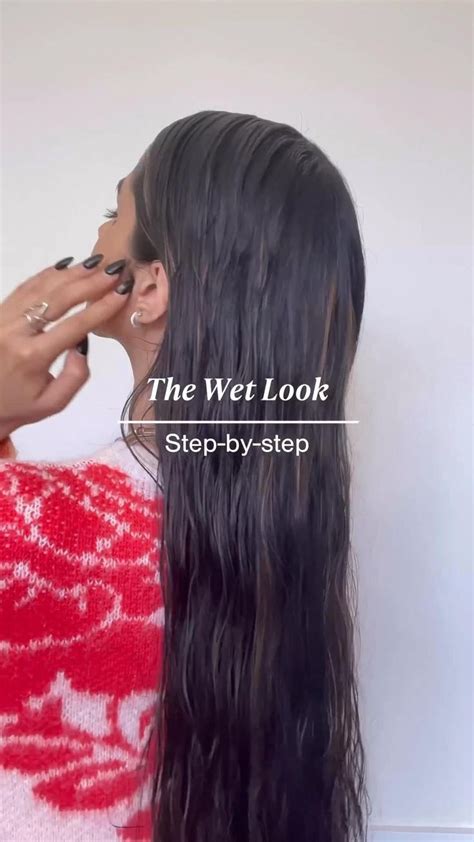 The Wet Look Hairstyle Tutorial | Hair styles, Hair tutorial, Wet look hair