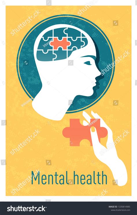 Mental Health Poster Mind Evolving App Stock Vector (Royalty Free ...