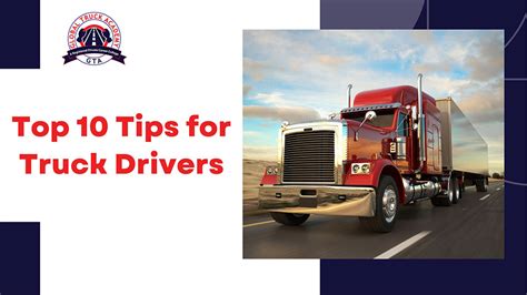 Top 10 Tips for Truck Drivers