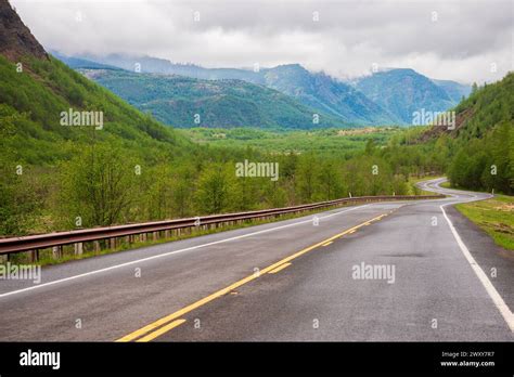 The Road Through Mount St. Helens, Stratovolcano in Skamania County, Washington State, USA Stock ...