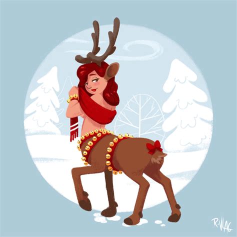 26 best ideas for coloring | Girl Reindeer