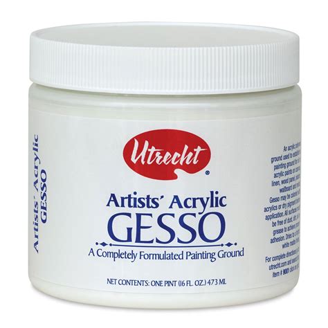 Utrecht Artists Acrylic Gesso - White, 16 oz | Michaels