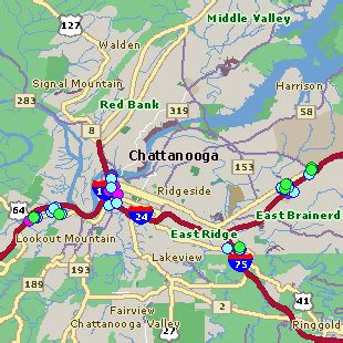 Map Of Chattanooga Tn And Surrounding Cities - Cape May County Map