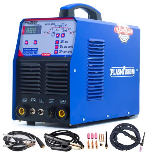 TIG Welder Aluminum AC/DC Stick Welder Machine TSE350P, 350Amp AC DC Pulse TIG Welding and Stick ...