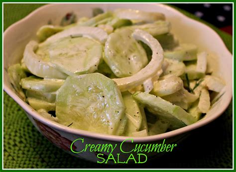Sweet Tea and Cornbread: Creamy Cucumber Salad!