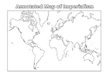 Imperialism Annotated Map Activity by Students of History | TpT