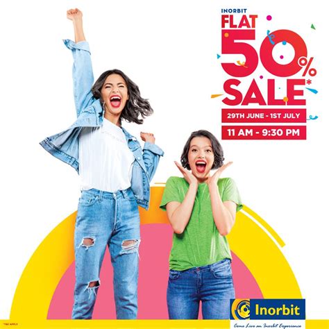 Flat 50% off Sale at Inorbit Mall Hyderabad | Events in Andhra Pradesh ...