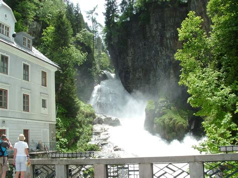 Bad Gastein, Austria, Waterfall in the city