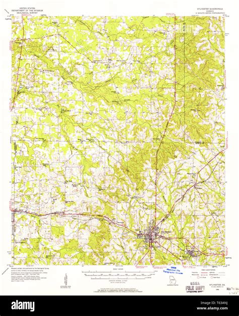 Map of sylvester, georgia hi-res stock photography and images - Alamy