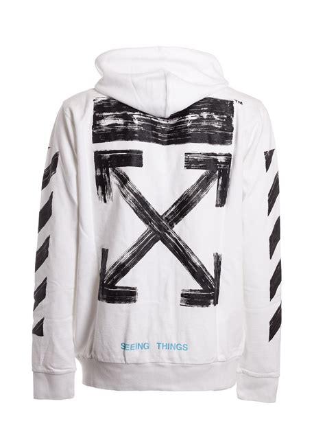 Off-white Off White Brush Print Hoodie | ModeSens | Hoodie print ...