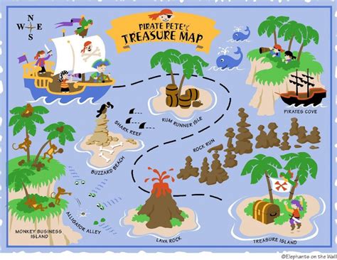 Printable Kids Pirate Treasure Map | Free Printable Maps