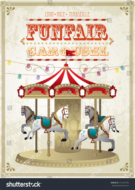 1,816 Vintage Carousel Poster Images, Stock Photos & Vectors | Shutterstock