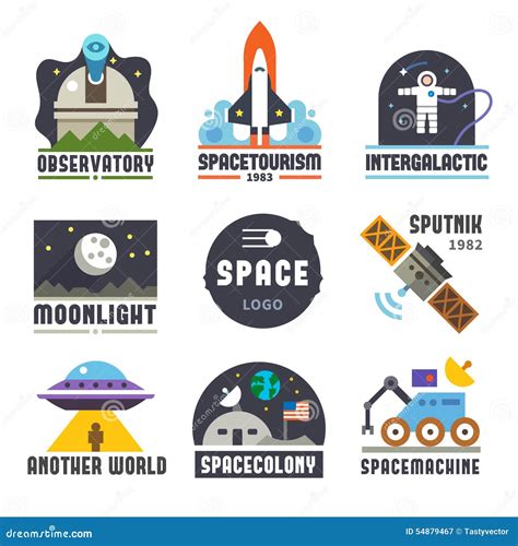 Space Logo. Space Emblem. Planets Vector Logo. Orbital Emblem.Space ...