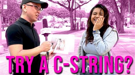 Would You Try on a C-String? | STREET TALK 2.0 - YouTube