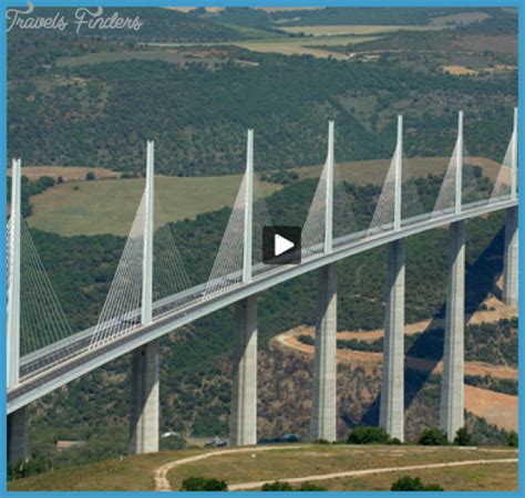 MILLAU VIADUCT BRIDGE MAP - TravelsFinders.Com