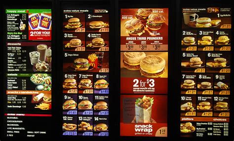 Gallery For > Mcdonald Menu