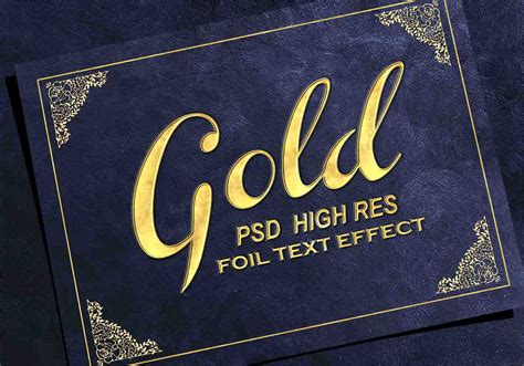 Gold Foil Text Effect PSD - Free Photoshop Brushes at Brusheezy!