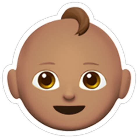 Pegatinas «Emoji Baby (Brunette)» de emoji2 | Redbubble