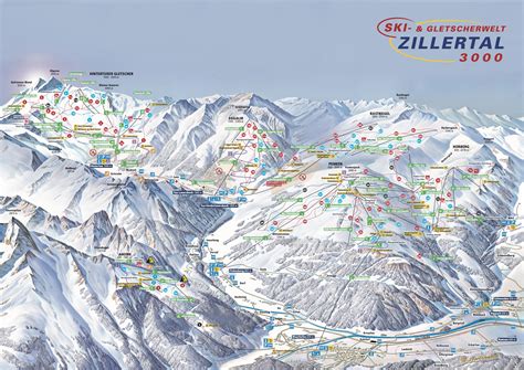 Piste map Zillertal 3000 - Mayrhofen | AlpenCams