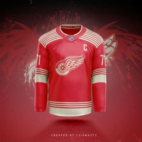 Red Wings Jersey Concept : r/DetroitRedWings