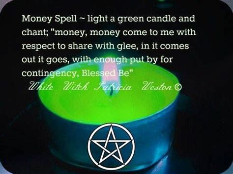 Simple Money Spell: green candle Money Spells Magic, Candle Magic ...
