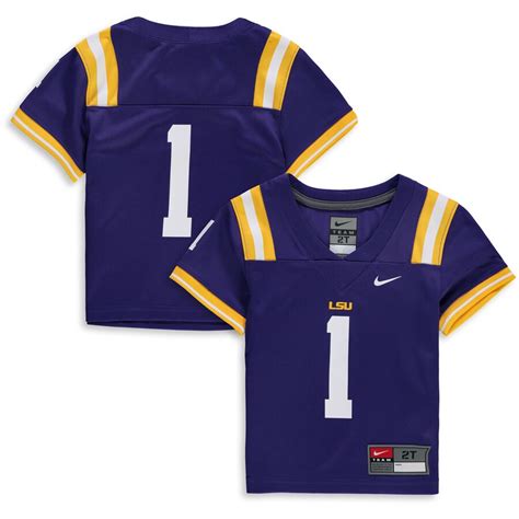 Toddler Nike #1 Purple LSU Tigers Team Replica Football Jersey