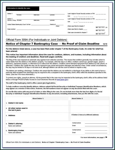 Chapter 7 Bankruptcy Maryland Forms - Form : Resume Examples #djVaz7D2Jk