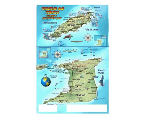 Detailed Map Of Trinidad And Tobago West Indies - Cities And Towns Map