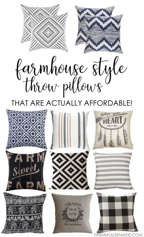 Farmhouse Style Throw Pillows That Are Actually Affordable | Throw ...