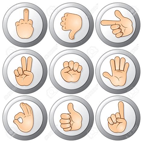 Hand signaling clipart - Clipground