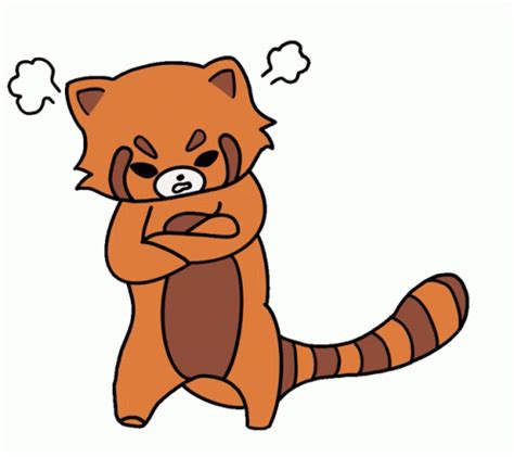 Angry Red Panda Redpanda Sticker - Angry Red Panda Angry Redpanda ...