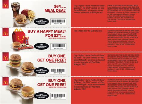 McDonald's Canada Coupons (AB) March 16 to April 19