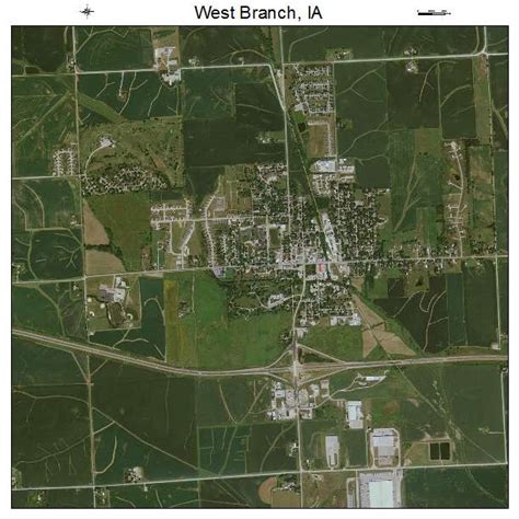 Aerial Photography Map of West Branch, IA Iowa