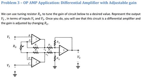 Op Amp Differential Amplifier