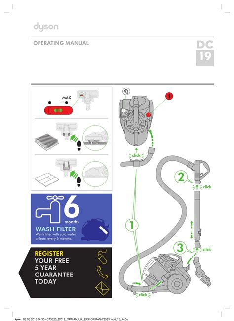 DYSON DC19 OPERATING MANUAL Pdf Download | ManualsLib