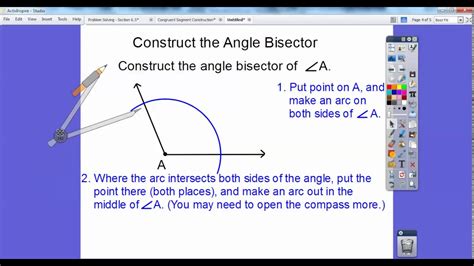 Angle Bisector Construction - YouTube