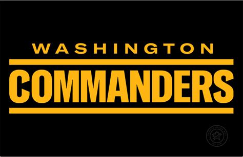 Washington Commanders Logo - Wordmark Logo - National Football League ...