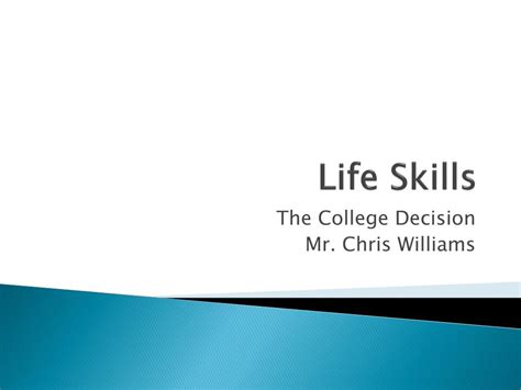 PPT - Life Skills PowerPoint Presentation, free download - ID:3891284