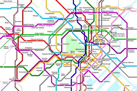 Tokyo Subway Map for Download | Metro in Tokyo - High-Resolution Map of ...